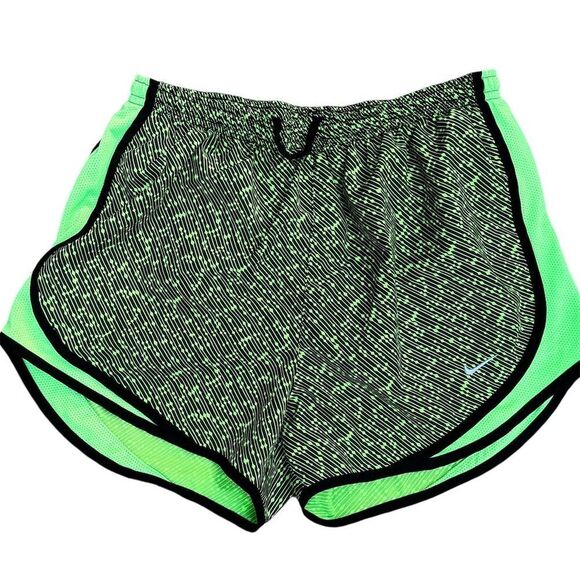 Nike Pants - Nike Women's Running Shorts Lime Green/Black Size M Dri-FIT Activewear